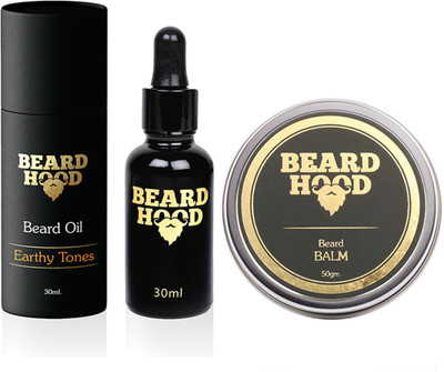 

Beardhood Earthy Tones Beard Oil (30ml) & 100% Natural Beard Balm (50g)(Set of 2)