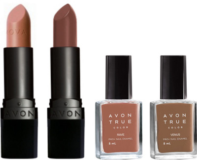 

Avon Anew Matte Lipstick & Nail Polish Gift Combo- type 2(Set of 4)