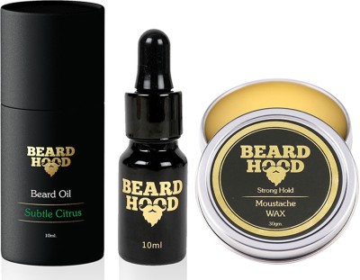 

Beardhood SUBTLE CITRUS (10ML) AND MOUSTACHE WAX(30gms) Hair Oil(10 ml)