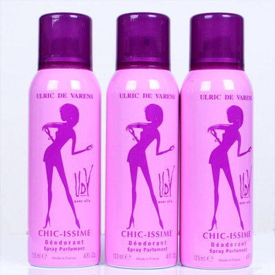 

udv CHIC-ISSMIC Deodorant Spray - For Women(125 ml, Pack of 3)
