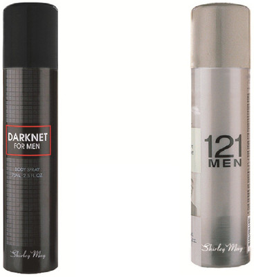 SHIRLEY MAY 121 Men with Darknet (Imported from U.A.E) Perfume Body Spray - For Men(75 ml, Pack of 2)