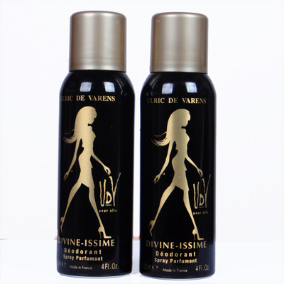 

udv DIVINE ISSIME Deodorant Spray - For Women(125 ml, Pack of 2)