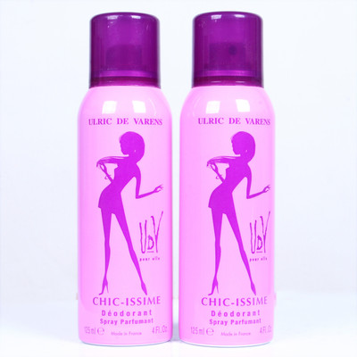 

udv CHIC-ISSIME Deodorant Spray - For Women(125 ml, Pack of 2)