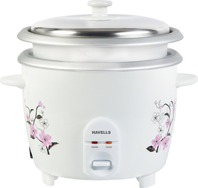 

Havells ECook Rice 1.8ltr Electric Rice Cooker(1.8 L, White)