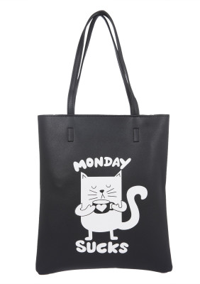 

Fur Jaden Tote(Black)