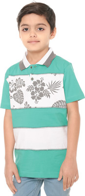 

Body Glove Boy's Printed Cotton T Shirt(Blue, Pack of 1, Green