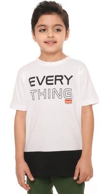 

Body Glove Boy's Printed Cotton T Shirt(White, Pack of 1, Grey