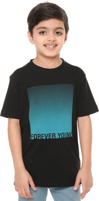 

Body Glove Boy's Printed Cotton T Shirt(Black, Pack of 1
