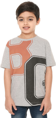 

Body Glove Boy's Printed Cotton T Shirt(Grey, Pack of 1