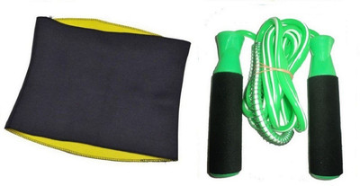 

Facto Power HOT SHAPER SLIMMING BELT WITH BEARING GREEN COLOR SKIPPING ROPE Gym & Fitness Kit