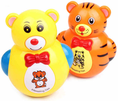 

Smilemakers Combo of aby Tumbler Music Animal Roly-Poly Toy(Multicolor)