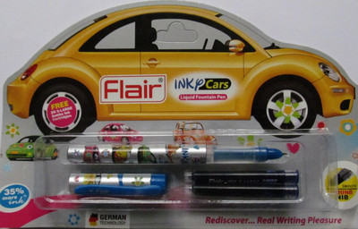 

Flair Inky Cars Fountain Pen(Pack of 4)