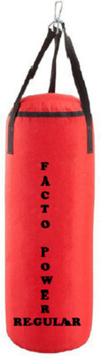 

FACTO POWER Regular 4.5 Feet Long, SRF - STANDARD Material, Red Color, Unfilled with Hanging Straps Hanging Bag(4.5, 54 kg)