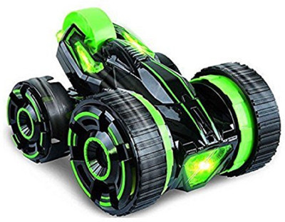 

PACIFIC TOYS Super-Fast Shock Absorbing 5-Wheeled 6CH 2-sided Stunt Race Car with Lights (Black)(Red)