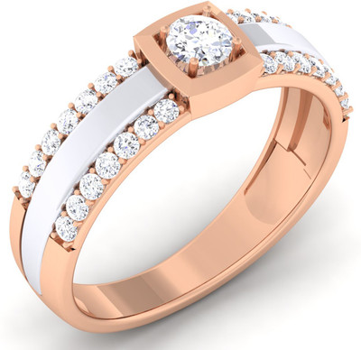 

Myzevar Sterling Silver Cubic Zirconia Gold-plated Plated Ring, Pink