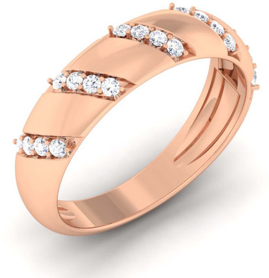 

Myzevar Sterling Silver Cubic Zirconia Gold-plated Plated Ring, Pink