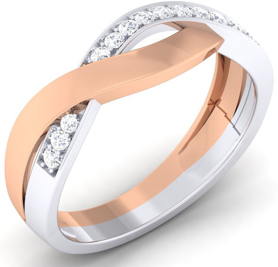 

Myzevar Sterling Silver Cubic Zirconia Gold-plated Plated Ring, Pink