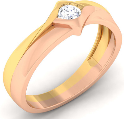 

Myzevar Sterling Silver Cubic Zirconia Gold-plated Plated Ring, Multicolor