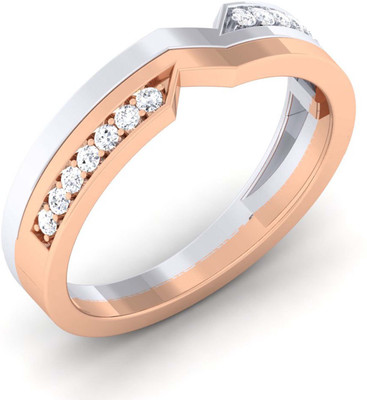 

Myzevar Sterling Silver Cubic Zirconia Gold-plated Plated Ring, Pink