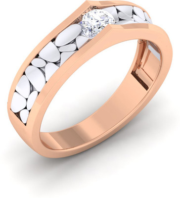 

Myzevar Sterling Silver Cubic Zirconia Gold-plated Plated Ring, Pink
