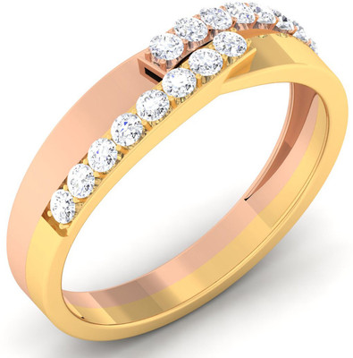 

Myzevar Sterling Silver Cubic Zirconia Gold-plated Plated Ring, Pink