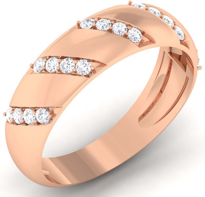 

Myzevar Sterling Silver Cubic Zirconia Gold-plated Plated Ring, Pink