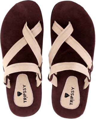 

Tripssy Men Brown::Cream Sandals
