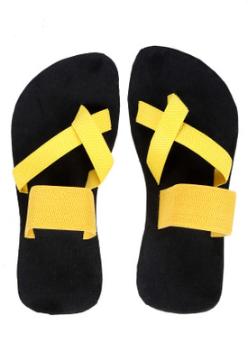 Tripssy Men Black::Yellow Sandals