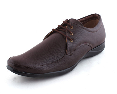 

Amanio Leather Formals Lace Up For Men(Brown