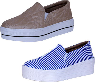 

IndiWeaves Casuals For Women(Beige, White, Blue