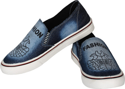 

CAMFOOT Blue-636 Loafers For Men(Blue