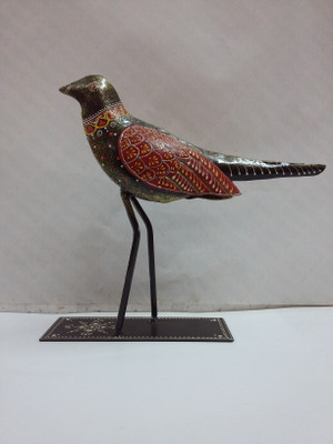 

VedasExports Small Bird Decorative Showpiece - 22.5 cm(Iron, Multicolor)