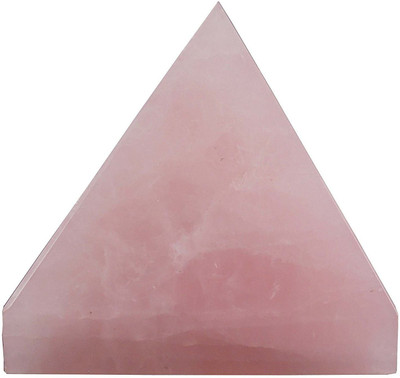 

AIR99 ROSE Quartz Crystal Pyramid 100 GRAMS Decorative Showpiece - 1.4 cm(Crystal, Pink)