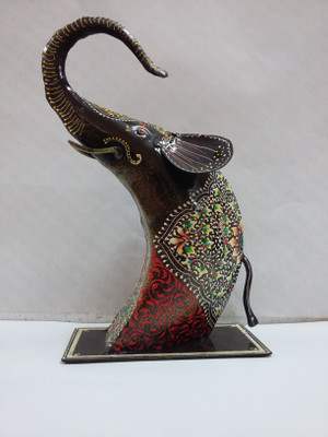 

VedasExports Upper Elephant Trunk Decorative Showpiece - 23.75 cm(Iron, Multicolor)