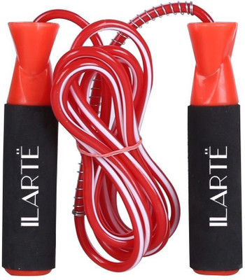 

ILARTE ILARTE Exclusive Gym training/Exercise/Workout Skipping Rope(Red) Ball Bearing Skipping Rope(Red, Black, Length: 274 cm)