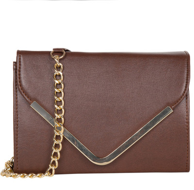 

ADISA Women Casual Brown PU Sling Bag