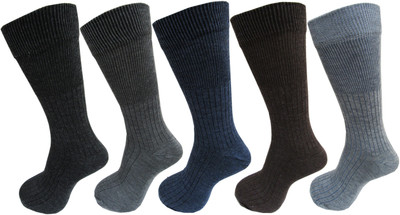 RC. ROYAL CLASS Men Self Design Mid-Calf/Crew(Pack of 5)