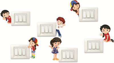 

SYGA  Switch Board Sticker(Pack of 6, Multicolor