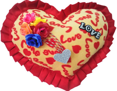 Aparshi Loving heart stuffed cushion soft toy n211 - 80 cm(Red, Yellow)