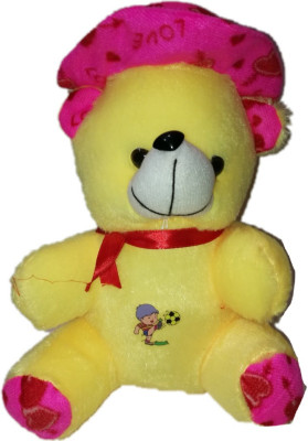 

COST TO COST Yellow Sticker cap teddy - 12 inch(Yellow)