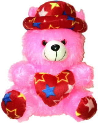 

COST TO COST Pink Red Cap Teddy - 12 inch(Pink)