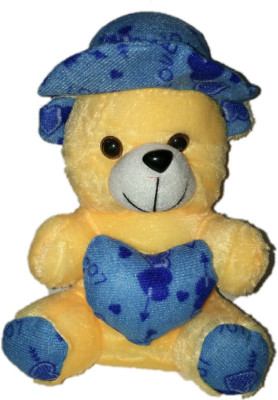 COST TO COST Yellow teddy with blue cap - 12 inch(Yellow)