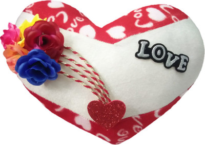 

Aparshi (PACK OF 2) Cutiepie heart stuffed cushion soft toy p221 - 104 cm(Red, White)