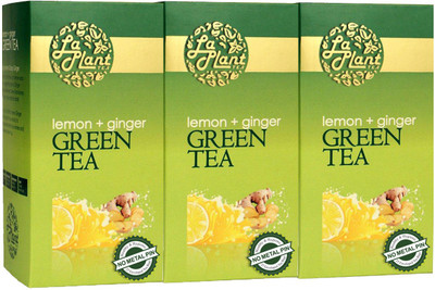 

LaPlant Lemon and Ginger - 75 Bags (Pack of 3) Lemon, Ginger Green Tea(240 g, Box)