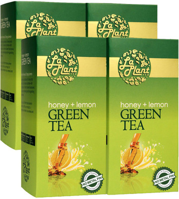 

LaPlant Honey & Lemon - 100 Tea Bags Honey, Lemon Green Tea(100 Sachets, Box)