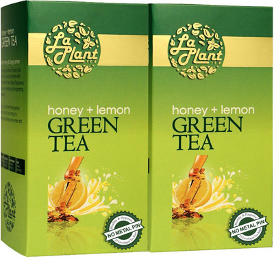 LaPlant Honey & Lemon - 50 Tea Bags Honey, Lemon Green Tea(50 Sachets, Box)
