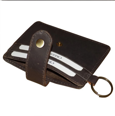 

Style 98 Men Brown Genuine Leather Card Holder(4 Card Slots)