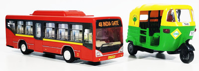 

Jack Royal 2 Combo CNG Auto and Low bus toys kit(Multicolor)