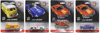 

Akshat Assorted Cars Set Of 4 DieCast metal Car(Multicolor)