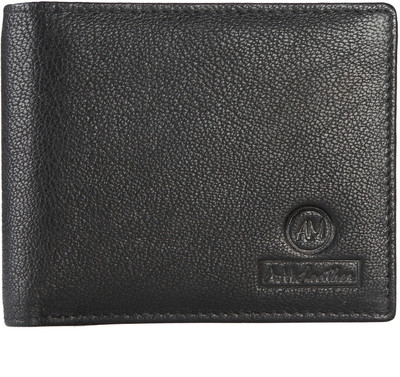 

Am Leather Men Black Genuine Leather Wallet(6 Card Slots)